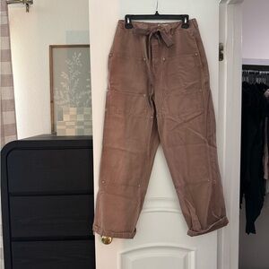 We The Free Brown Wide Leg Pants
